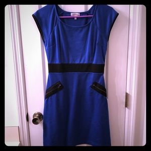 Blue & black Monteau mini dress